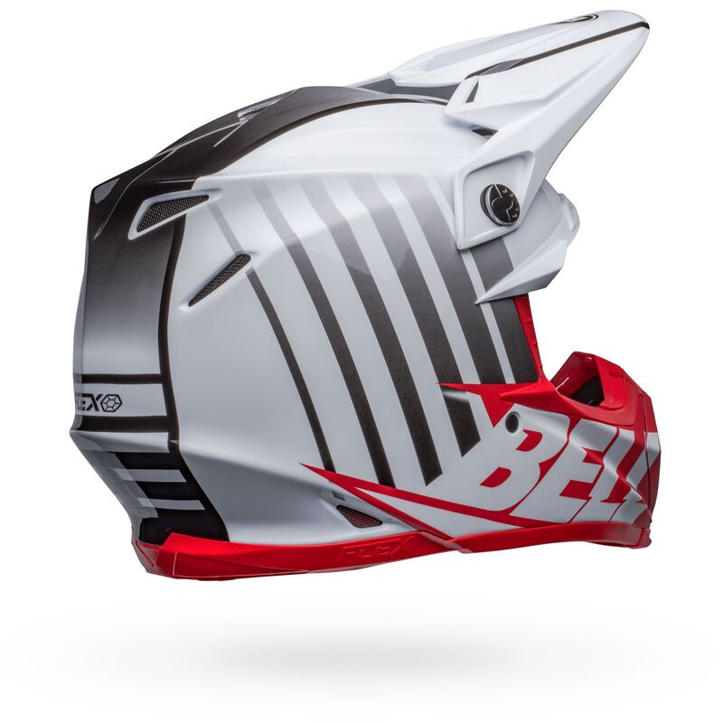Bell Moto-9S Flex Helmet - Flex Sprint Matt/Gloss White/Red
