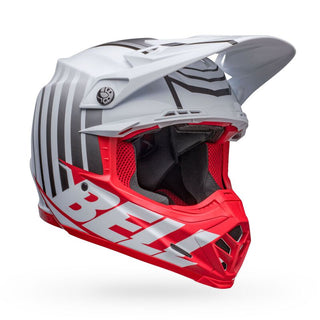 Bell Moto-9S Flex Helmet - Flex Sprint Matt/Gloss White/Red