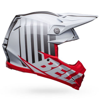 Bell Moto-9S Flex Helmet - Flex Sprint Matt/Gloss White/Red