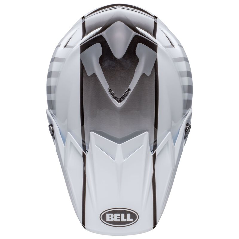 Bell Moto-9S Flex Helmet - Flex Sprint Matt/Gloss White/Red