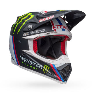 Bell Moto-9S Flex Helmet - Tomac Rep 22 Matt Black/White