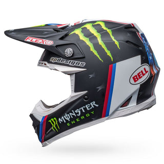 Bell Moto-9S Flex Helmet - Tomac Rep 22 Matt Black/White