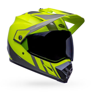 Bell MX-9 Adventure MIPS Helmet - Dash Hi-Viz/Yellow Grey