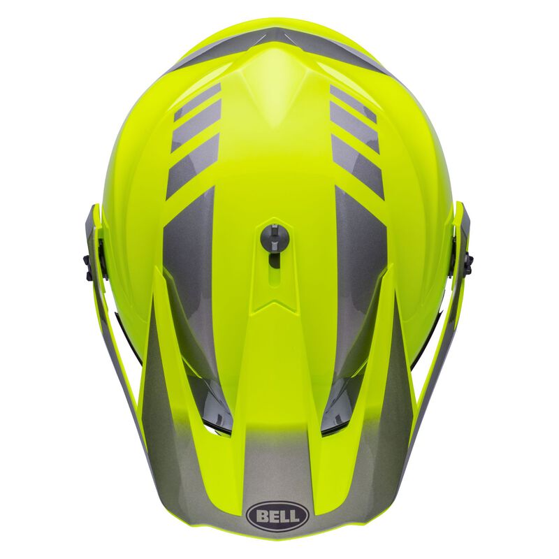 Bell MX-9 Adventure MIPS Helmet - Dash Hi-Viz/Yellow Grey