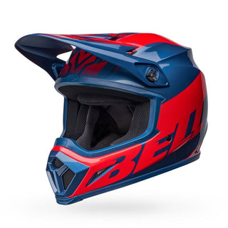 Bell MX-9 MIPS Disrupt Helmet - True Blue/Red