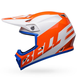 Bell MX-9 MIPS Disrupt Helmet - White/Orange