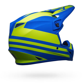 Bell MX-9 MIPS Disrupt Helmet - Matt Classic Blue/Hi-Viz Yellow