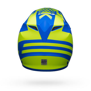 Bell MX-9 MIPS Disrupt Helmet - Matt Classic Blue/Hi-Viz Yellow