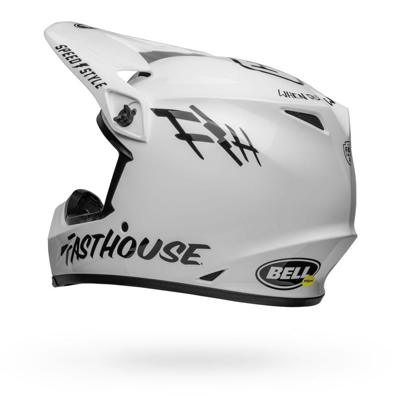 Bell MX-9 MIPS Helmet - Fasthouse Gloss White/Black