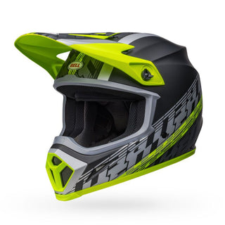 Bell MX-9 MIPS Helmet - Offset Matt Black/Hi-Viz Yellow