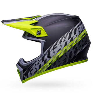 Bell MX-9 MIPS Helmet - Offset Matt Black/Hi-Viz Yellow