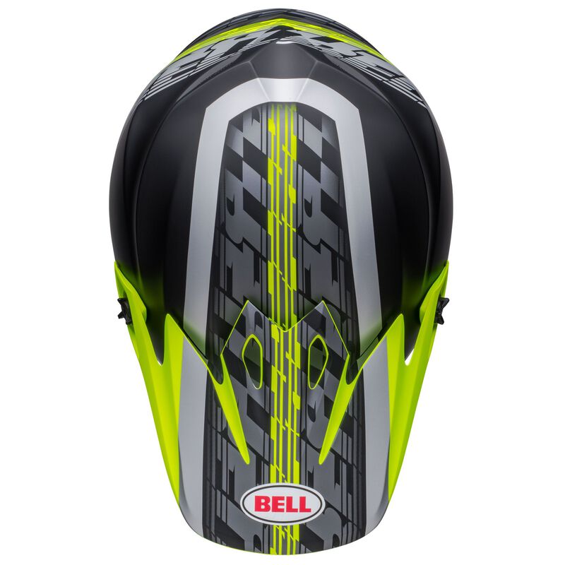Bell MX-9 MIPS Helmet - Offset Matt Black/Hi-Viz Yellow