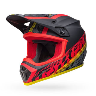 Bell MX-9 MIPS Helmet - Offset Matt Black/Red