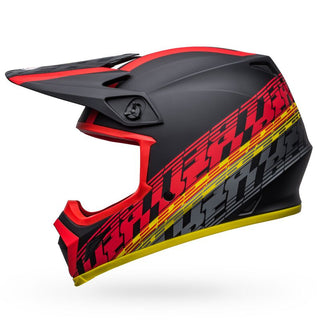 Bell MX-9 MIPS Helmet - Offset Matt Black/Red