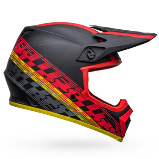 Bell MX-9 MIPS Helmet - Offset Matt Black/Red