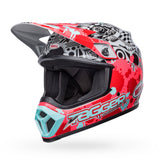 BELL MX-9 MIPS Helmet - Tagger Splatter Bright Red/Grey