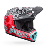 BELL MX-9 MIPS Helmet - Tagger Splatter Bright Red/Grey