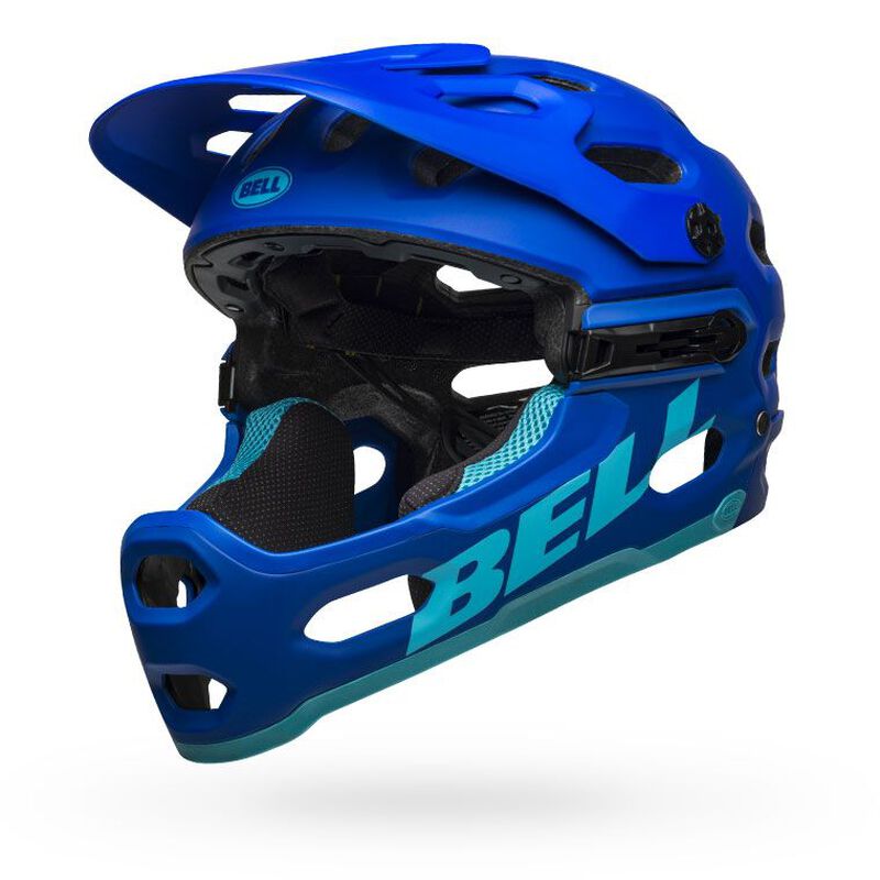 Bell Super 3R MIPS Helmet - Matt Blue/Bright Blue