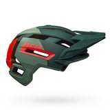 Bell Super Air R Sphr Mips Helmet - Matte/Gloss Green/Infrared