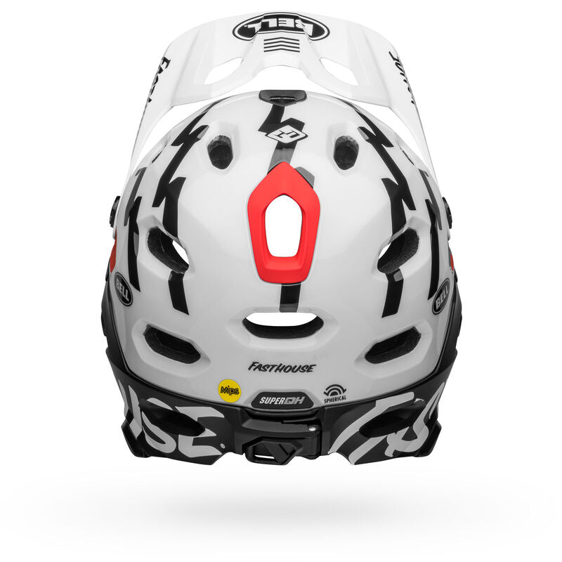 Bell Super DH Spherical MIPS Helmet - Matt Black/White Fasthouse
