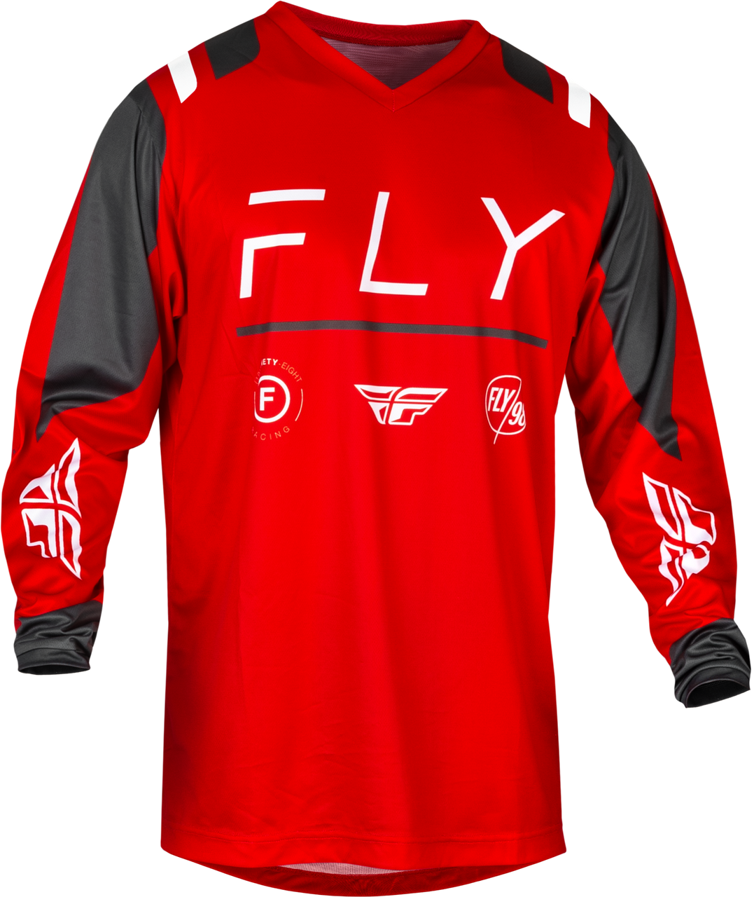 Fly Racing 2024 F-16 Jersey - Red Charcoal White