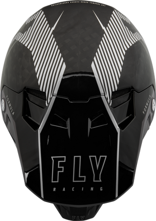 Fly Racing Youth Formula Carbon Tracer Helmet - Silver Black