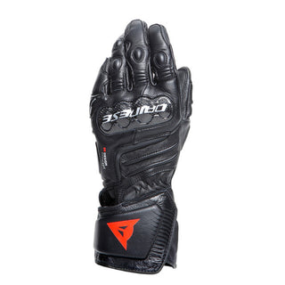 Dainese Carbon 4 Long Leather Gloves - Black/Black/Black