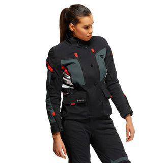 Dainese Carvemaster3 Lady Gore-Tex Jacket - Black/Ebony/Lava-Red