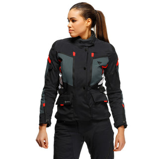 Dainese Carvemaster3 Lady Gore-Tex Jacket - Black/Ebony/Lava-Red