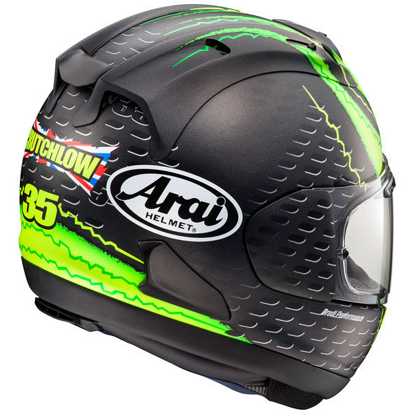 Arai RX-7V Crutchlow GP Motorcycle Helmet - Green/Black