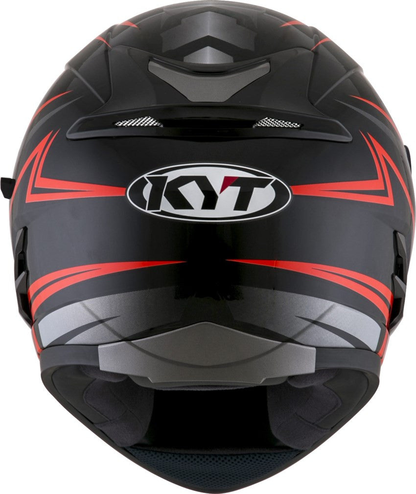 KYT Falcon 2 Essential Helmet - Red Fluro