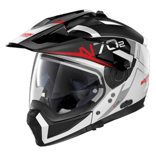 Nolan N-702X Bungee 39 Helmet - White/Black/Red