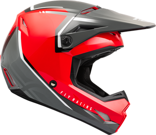 Fly Racing Youth Kinetic Vision Helmet - Red/Grey