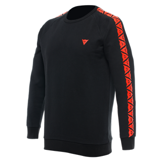 Dainese Casual Stripes Sweater - Black/Fluo-Red