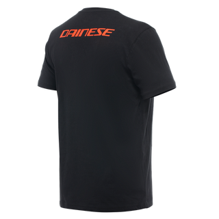 Dainese Casual Logo T-Shirt - Black/Fluo-Red