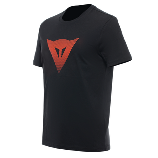 Dainese Casual Logo T-Shirt - Black/Fluo-Red