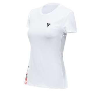 Dainese Casual Logo Lady T-Shirt - White/Black