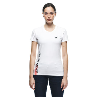 Dainese Casual Logo Lady T-Shirt - White/Black