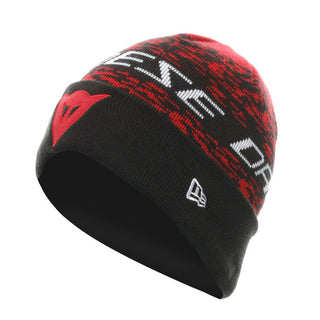 Dainese Casual Demon Camo Cuff Beanie - Black/Red