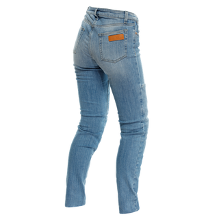 Dainese Denim Stone Slim Lady Pants - Light Blue