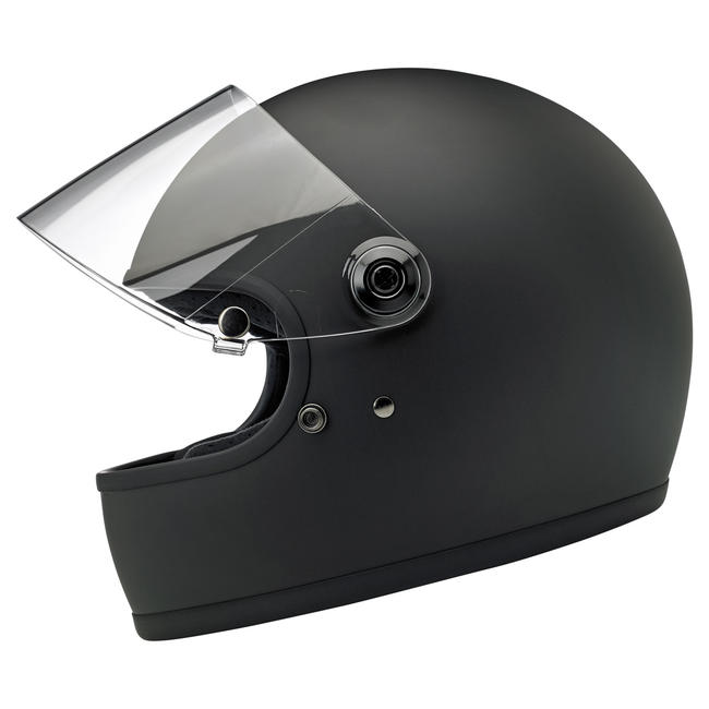 Biltwell Gringo S ECE Motorcycle Helmet - Flat Black - MotoHeaven