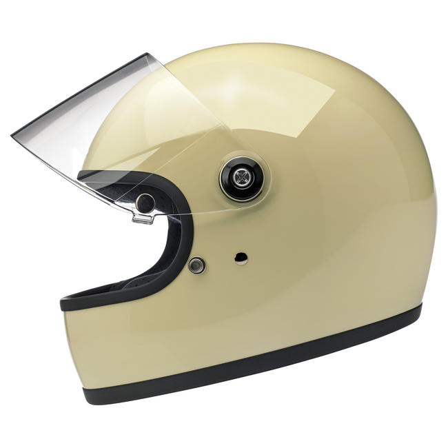 Biltwell Gringo S ECE Motorcycle Helmet - Gloss Vintage White - MotoHeaven