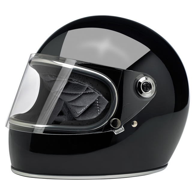 Biltwell Gringo S ECE Motorcycle Helmet - Gloss Black - MotoHeaven