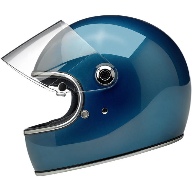 Biltwell Gringo S ECE Motorcycle Helmet - Pacific Blue - MotoHeaven