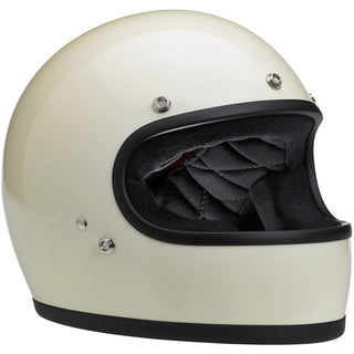 Biltwell Gringo ECE Motorcycle Helmet - Gloss Vintage White - MotoHeaven
