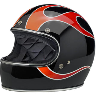 Biltwell Gringo ECE Motorcycle Helmet - Dice Flames - MotoHeaven