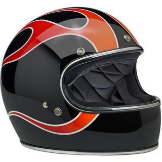 Biltwell Gringo ECE Motorcycle Helmet - Dice Flames - MotoHeaven