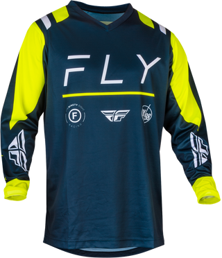 Fly Racing 2024 F-16 Jersey - Navy Hi-Vis/White