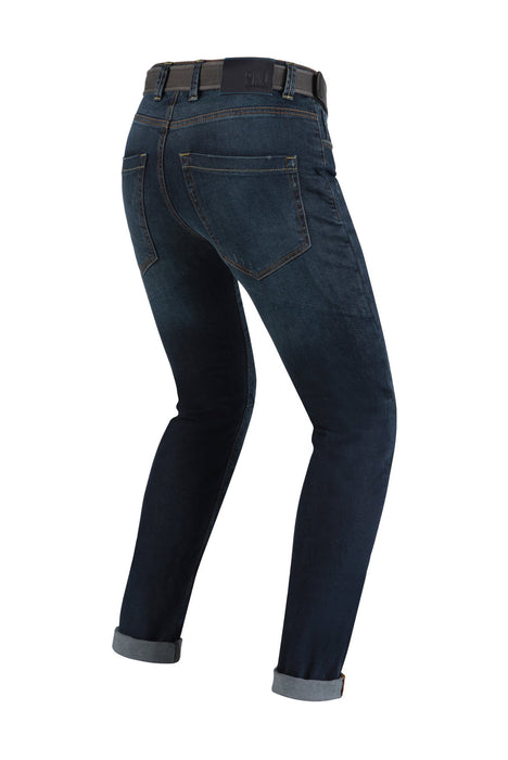 PMJ Caferacer Jeans (With Belt) - Mid Blue Unico