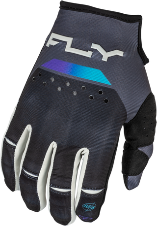 Fly Racing Kinetic Reload 2024 Gloves - Charcoal Black Blue Iridium